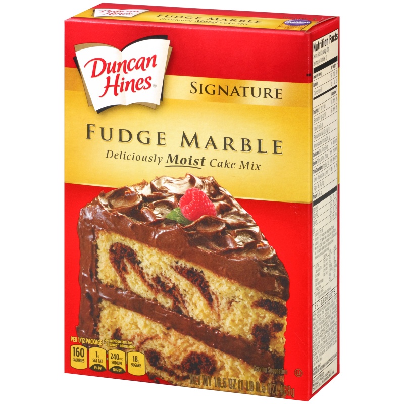 Duncan Hines Signature Fudge Marble Moist Cake Mix 468g American Food Store 8316